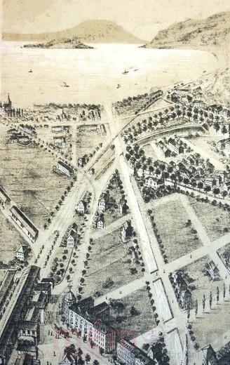 Von Nidau zum Bahnhof Biel, 1885