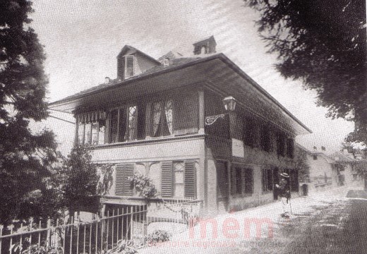 Die Thuner Sommerwohnung von Johannes Brahms, um 1888