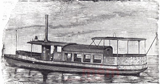 Der Dampfer Neptun, um 1880