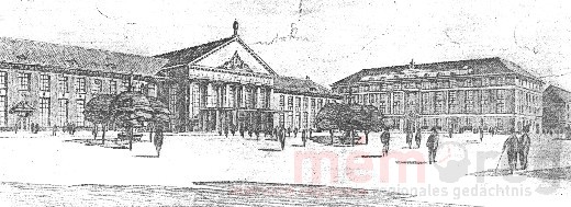Entwurf der Architekten Moser&Schürch für den dritten Bieler Bahnhof, 1917