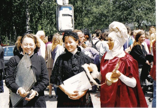 Anna Haller, Marie Goegg und Klementia