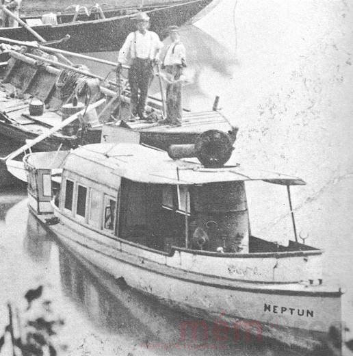 Die Neptun nach der Bergung, am 26. August 1880