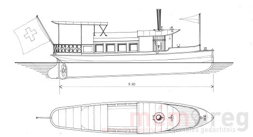 Rekonstruktion des Dampfers Neptun