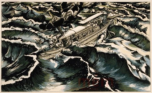 Die Neptun im Sturm