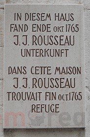 Untergasse 12 in Biel. In diesem Haus fand Ende Oktober 1765 Jean-Jacques Rousseau Unterkunft