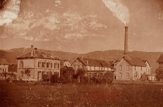 Die Pianofabrik Burger und Jacobi in Biel, um 1900