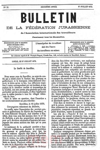 Das Bulletin der Juraföderation