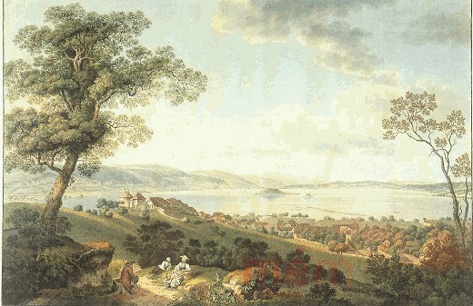 Erlach und der Bielersee, 1779