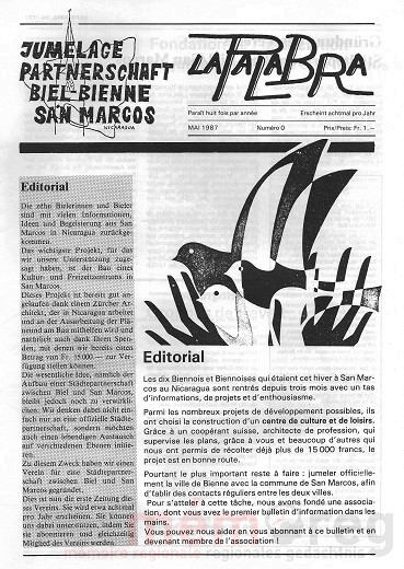 Die erste Nummer der Palabra