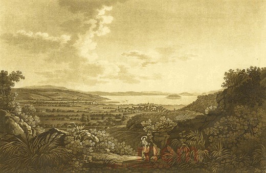 Blick auf die Stadt Biel und den Bielersee