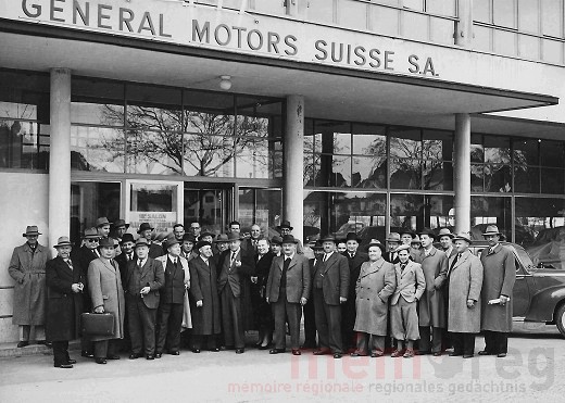 Angestellte der General Motors in Biel, 1948