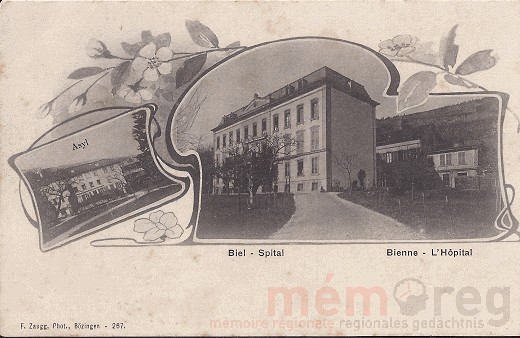 Das Spital im Pasquart, um 1905