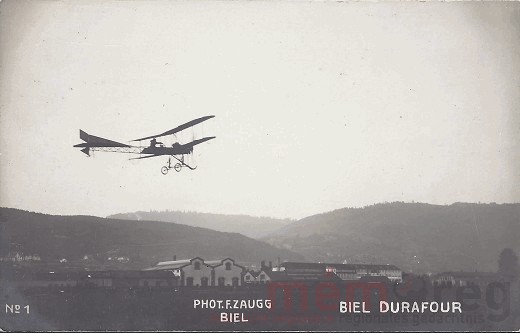 Der Aviatikpionier Durafour in Biel, 1911