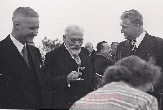 Guido Müller an einem Empfang, um 1947