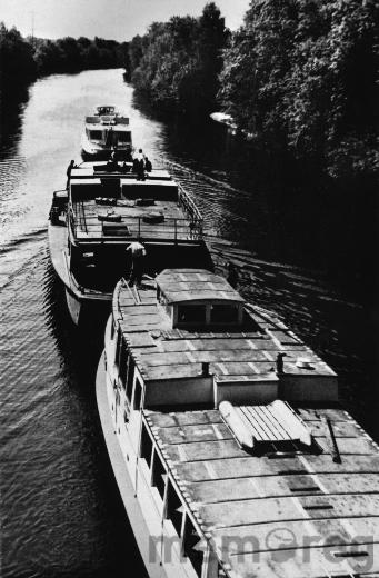 Das Motorschiff Chasseral in der Entstehungsphase, um 1960
