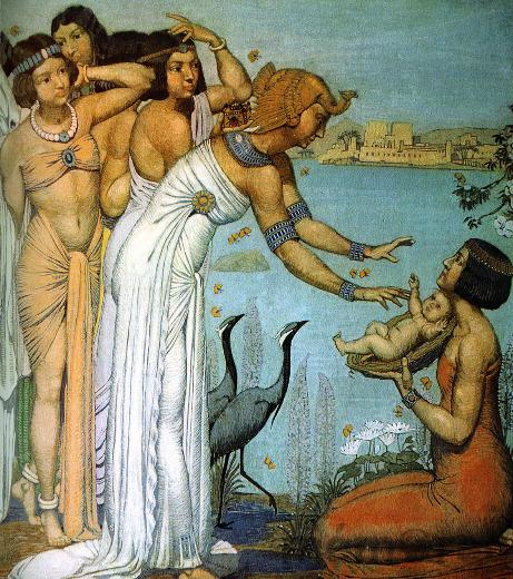 Ausschnitt aus einem Wandgemälde des Bieler Malers Philippe Robert (1881 - 1930)