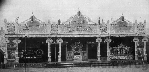 Riesencinematograph von Weidauer-Wallenda, um 1905