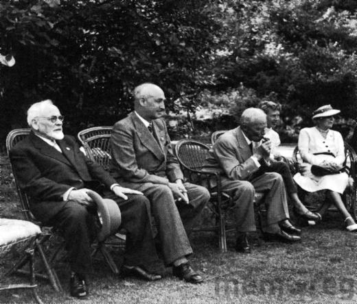 Guido Müller, sein Nachfolger Edouard Baumgartner und General Guisan, 1953