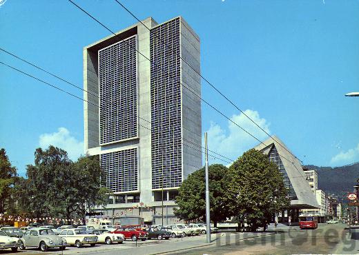 Das Kongresshaus in Biel, um 1967