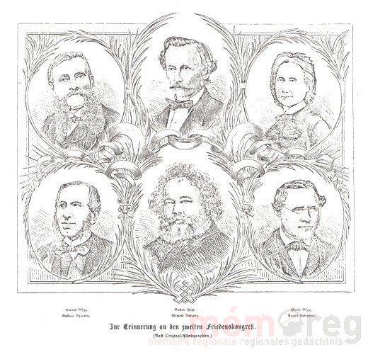 Zur Erinnerung an den zweiten Friedenskongress in Bern, 1868