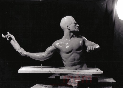 Ungarischer Freiheitskämpfer, 1957, Skulptur von Ernst Willi