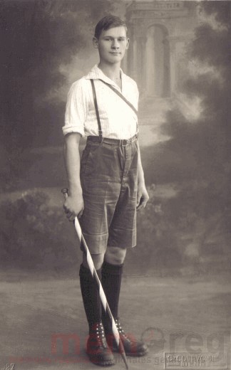 Ein Riegenführer des Jugendkorps Biel, 1928