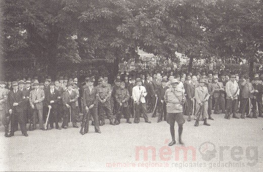 Bieler Stadtwehr auf dem Krautkuchen, 1939