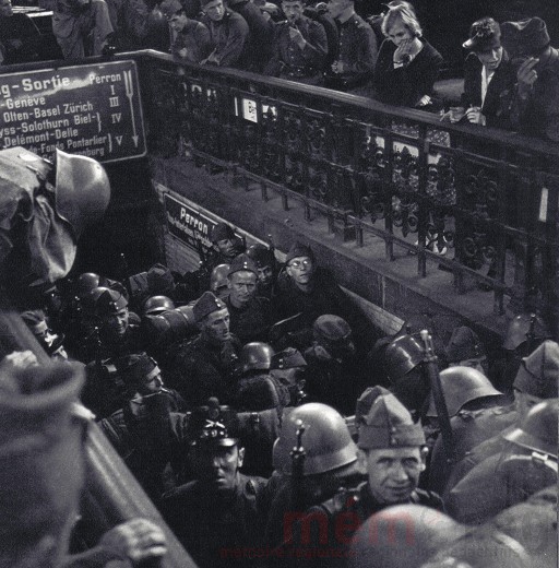 Die Mobilmachung 1939, vermutlich am Bahnhof Bern